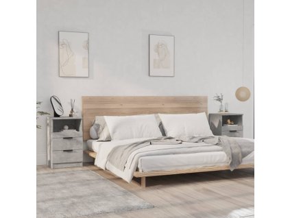 vidaXL Noční stolky 2 ks betonově šedé kompozitní dřevo