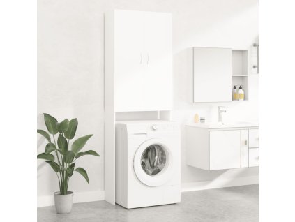 vidaXL Skříňka nad pračku bílá 64 x 25,5 x 190 cm