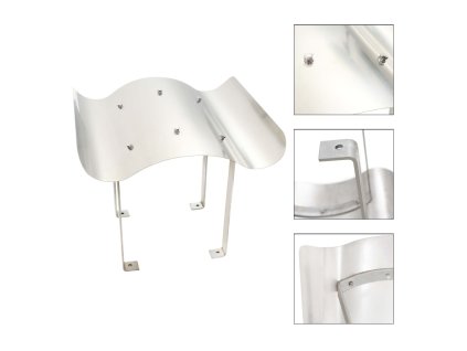 vidaXL Komínová stříška nerezová ocel 70 x 100 x 38 cm