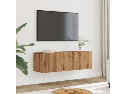 vidaXL TV skříňky nástěnné 2 ks dub artisan 100 x 30 x 30 cm