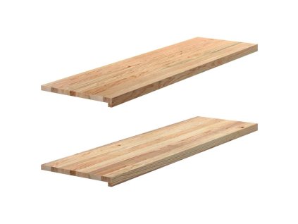 vidaXL Okenní parapety 2 ks neošetřené 140x40x2cm masivní dubové dřevo