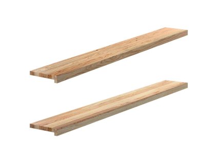 vidaXL Okenní parapety 2 ks neošetřené 70x15x2cm masivní dubové dřevo