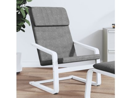 vidaXL Relaxační židle tmavě šedá textil
