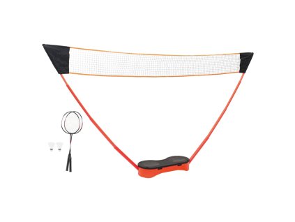 vidaXL Badmintonová sada se 2 raketami, sítí a kufrem 292x30x152 cm