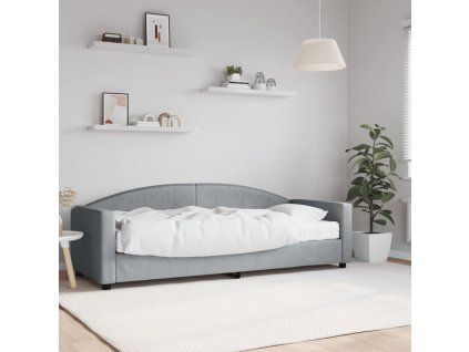 vidaXL Válenda s matrací světle šedá 80 x 200 cm textil