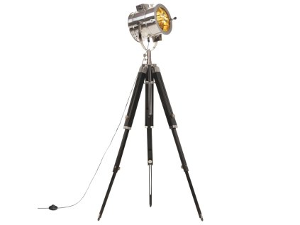 vidaXL Stojací lampa na stativu masivní mangovníkové dřevo 165 cm