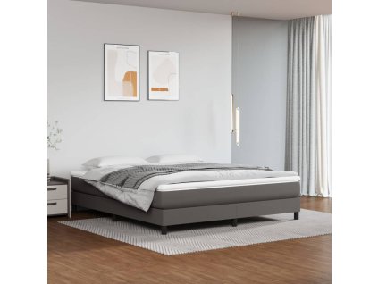 vidaXL Taštičková matrace šedá 180 x 200 x 20 cm umělá kůže