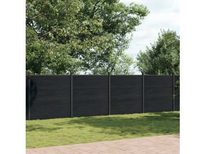 vidaXL Plotový dílec šedý 1 737 x 186 cm WPC
