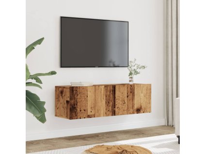 vidaXL TV skříňky nástěnné 2 ks old wood 100 x 30 x 30 cm