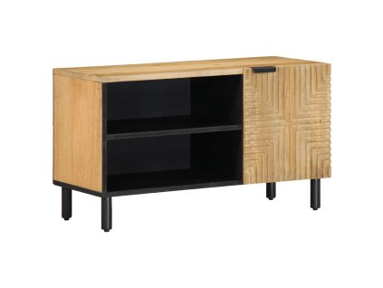 vidaXL TV skříňka hnědá 80x31,5x46 cm masivní mangovníkové dřevo