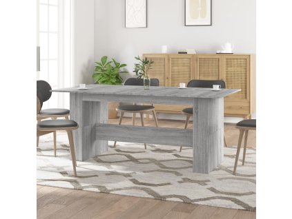 vidaXL Jídelní stůl šedý sonoma 180 x 90 x 76 cm kompozitní dřevo