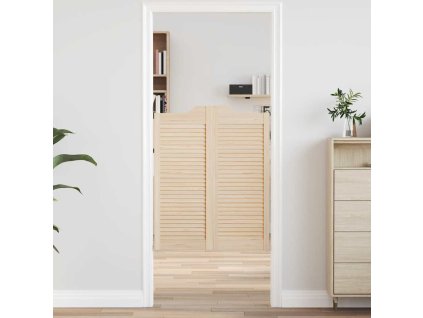 vidaXL Křídlové dveře Louvred Design 2 páry 100x80 cm borovicový masiv