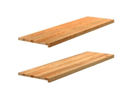 vidaXL Okenní parapety 2ks světle hnědé 140x40x2 cm masivní dub