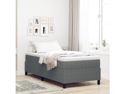 vidaXL Rám platformy Světle šedá 80 x 200 cm Žebrovaná látka