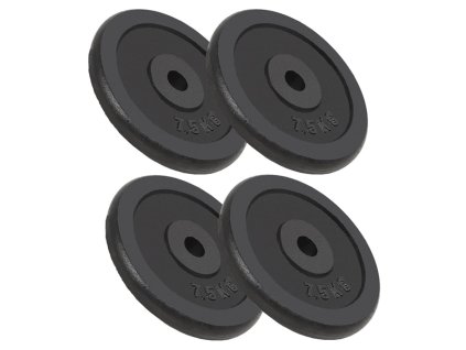 vidaXL Kotouče na činky 4 ks 4x 7,5 kg litina