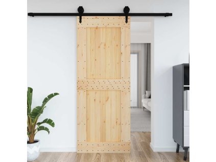 vidaXL Dveře NARVIK 90 x 210 cm masivní borové dřevo