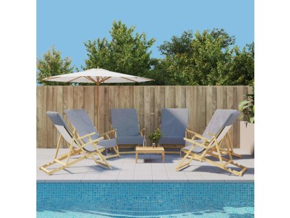 vidaXL Plážové osušky 6 ks šedé 60 x 135 cm textil 400 GSM