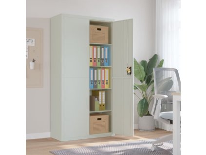 vidaXL Kartotéka světle šedá 90 x 40 x 180 cm ocel