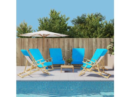 vidaXL Plážové osušky 6 ks tyrkysové 60 x 135 cm textil 400 GSM