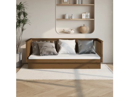 vidaXL Válenda medově hnědá 100 x 200 cm masivní borovice