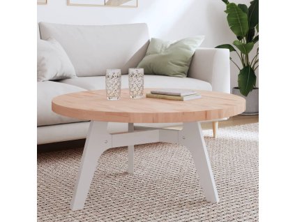 vidaXL Stolní deska Ø 90 x 4 cm kulatá masivní bukové dřevo