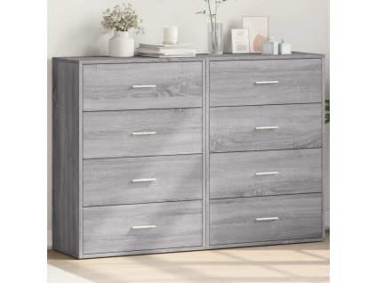 vidaXL Příborníky 2 ks šedé sonoma 60 x 31 x 84 cm kompozitní dřevo