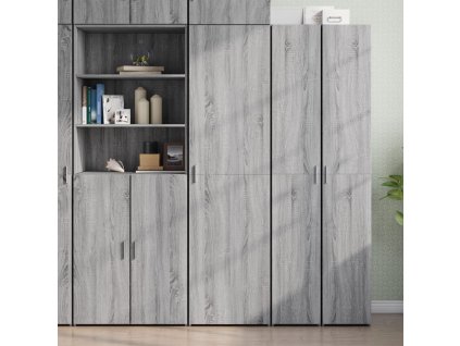 vidaXL Skříň highboard šedá sonoma 50 x 42,5 x 185 cm kompozitní dřevo