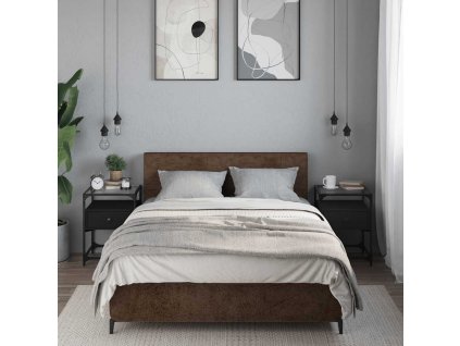 vidaXL Noční stolky 2 ks černé 40 x 40 x 55 cm kompozitní dřevo