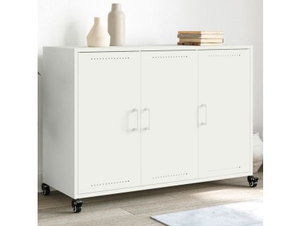 vidaXL Příborník bílý 100,5 x 39 x 72 cm ocel