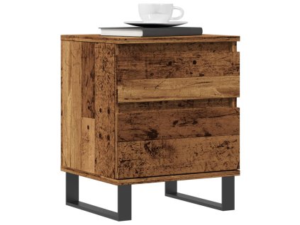 vidaXL Noční stolky 2 ks old wood 40 x 35 x 50 cm kompozitní dřevo