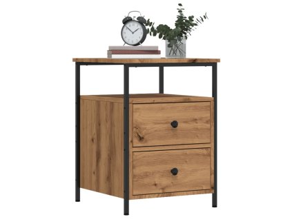vidaXL Noční stolky 2 ks dub artisan 44 x 45 x 60 cm kompozitní dřevo