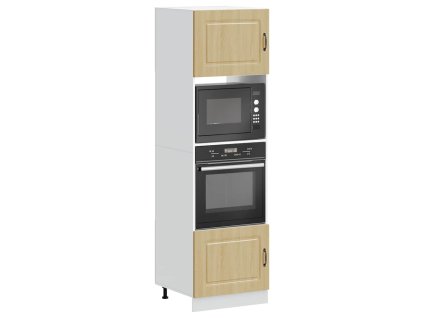 vidaXL Skříňky na troubu 2 ks "Kalmar" dub sonoma, dřevěné podlahy