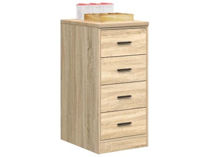 vidaXL Garážová skříň Dub sonoma 40x51x85 cm Borovicový masiv