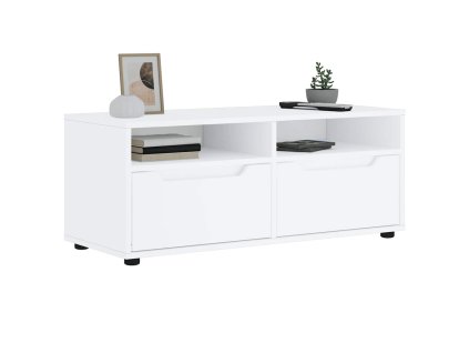 vidaXL TV skříňka VISNES bílý 100x40x38 cm kompozitní dřevo