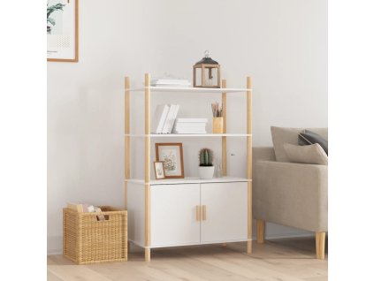 vidaXL Skříň highboard bílá 80x40x121 cm kompozitní dřevo
