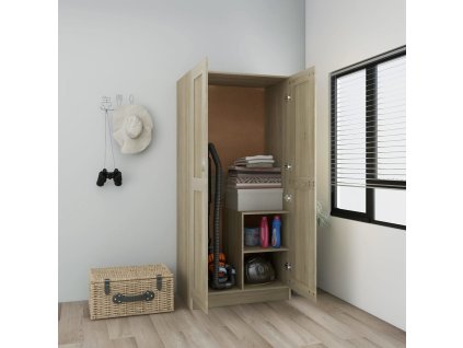 vidaXL Šatní skříň dub sonoma 82,5 x 51,5 x 180 cm kompozitní dřevo