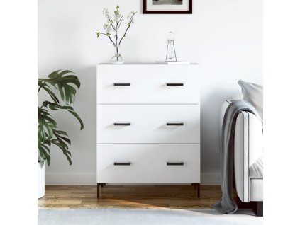 vidaXL Příborník bílý 69,5 x 34 x 90 cm kompozitní dřevo