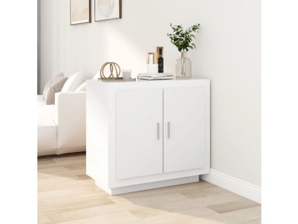 vidaXL Příborník bílý 80 x 40 x 75 cm kompozitní dřevo