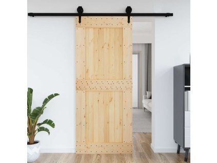 vidaXL Dveře NARVIK 95 x 210 cm masivní borové dřevo