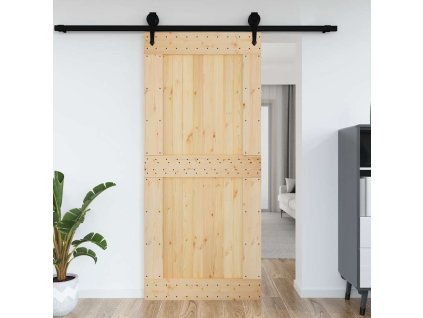 vidaXL Dveře NORVIK 100 x 210 cm masivní borové dřevo