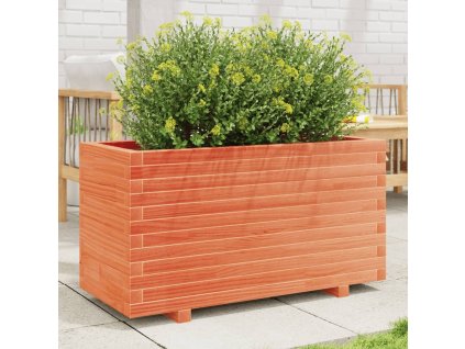 vidaXL Zahradní truhlík voskově hnědý 90x40x49,5 cm masivní borovice