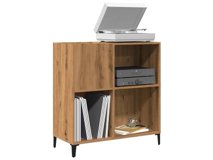vidaXL Skříňka na LP desky dub artisan 84,5x38x89 cm kompozitní dřevo