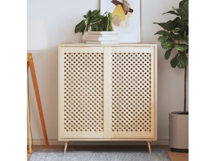 vidaXL Nábytková dvířka mřížkový design 2 ks 49,5 x 99 cm borovice