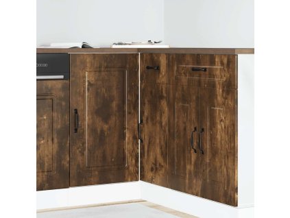 vidaXL Kuchyňská spodní skříňka "Kalmar" kouřový dub kompozitní