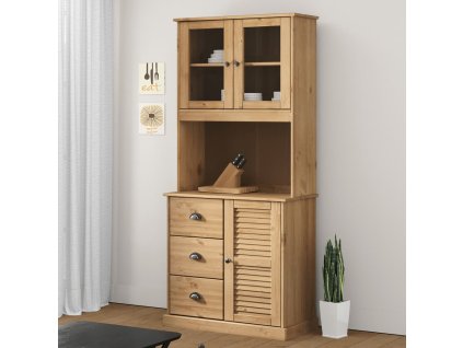 vidaXL Příborník VIGO 78 x 40 x 175 cm masivní borové dřevo
