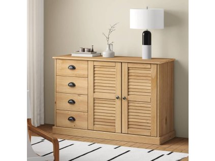 vidaXL Příborník se zásuvkami VIGO 113x40x75 cm masivní borové dřevo