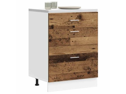 vidaXL Kuchyňská spodní skříňka "Lyon" Staré dřevo, umělé dřevo