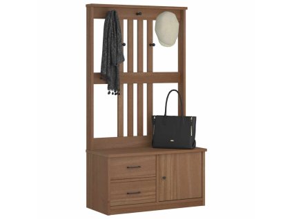 vidaXL Předsíňový strom SANDNES 87x40x159,5cm Borovicový masiv