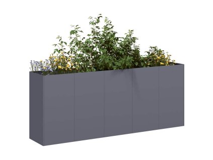 vidaXL Truhlík antracitový 200x40x80 cm ocel válcovaná za studena