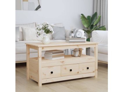 vidaXL Konferenční stolek 102 x 49 x 55 cm masivní borové dřevo